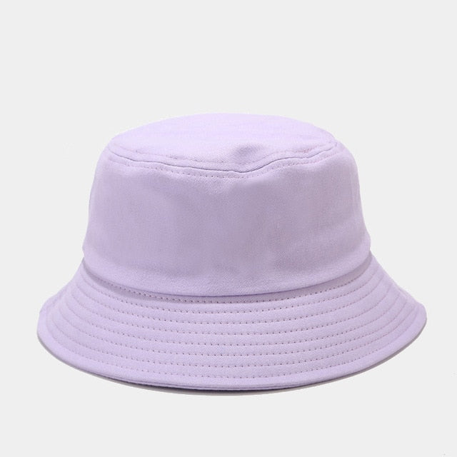 Unisex Summer Foldable Bucket Hat Women Outdoor Sunscreen Cotton