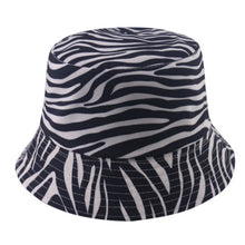 将图片加载到图库查看器，FOXMOTHER New Fashion Reversible Black White Cow Pattern Bucket Hats Fisherman Caps For Women Gorras Summer
